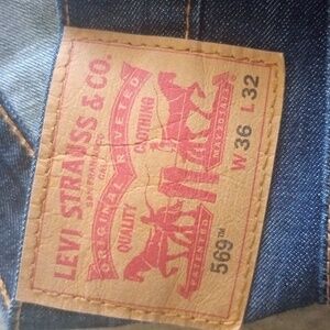 Levi's MENS 589 size W 36 L 32 dark new denim original classic crisp denim color